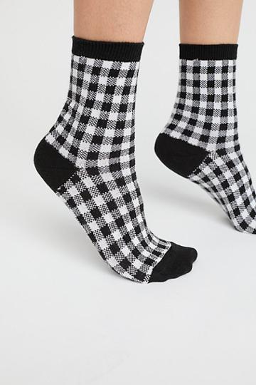 Gingham Crew Sock By B.ella At Free People